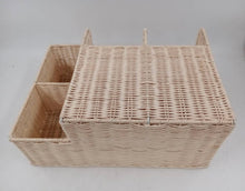 LELLOBABY™ X Hampton BABY - Deluxe Rattan Diaper Caddy