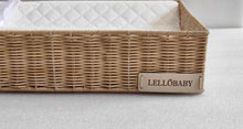 LELLOBABY™ X Hampton BABY-  Rattan Wicker Changing Tray Premier