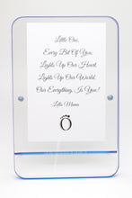LELLOBABY™ - Acrylic Picture Frame Blue Border (For 4" x 6" Vertical Photos)