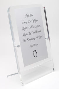 LELLOBABY™ - Acrylic Picture Frame Double Clear (For 4" x 6" Vertical Photos)