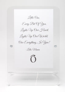 LELLOBABY™ - Acrylic Picture Frame Double Clear (For 4" x 6" Vertical Photos)