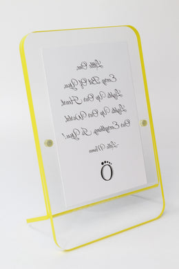 LELLOBABY™ - Acrylic Picture Frame Yellow Border (For 4