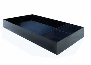 LELLOBABY™ -  Black 6mm Thick Premier Edition Acrylic Diaper Changing Tray PLUS+